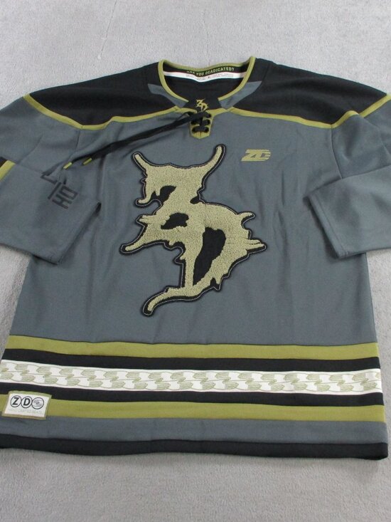 Zeds Dead Other - Zeds Dead Royale Charcoal Jersey Mens XL 2025 Hockey Style Streetwear NWOT